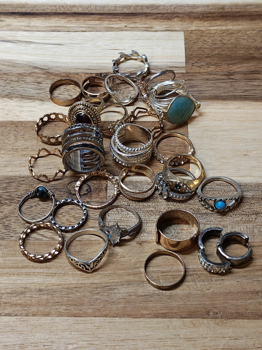 Rings, Earrings, Bracelet Lot - .5 Lb